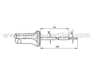 SENSOR DE IMERSÃO - TEMPERATURA -200ºC a 900ºC